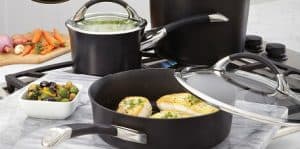 cookware versatility on display, cooktop to table presentation