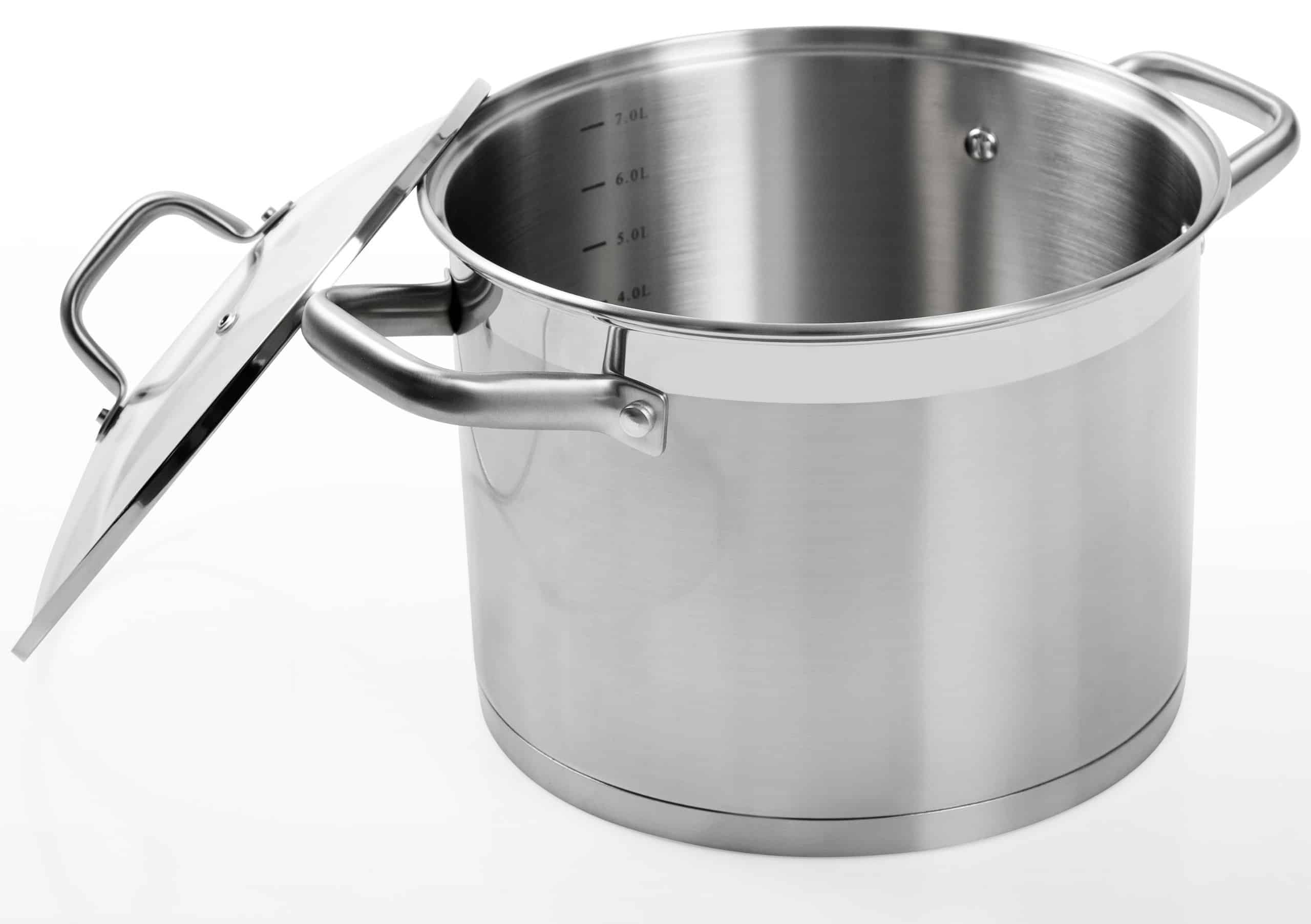 Point of difference to other stockpots. Image shows measurements inside Duxtop stock pot